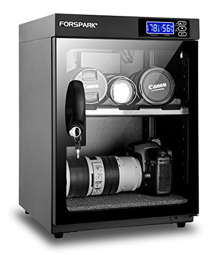 FORSPARK Camera Dehumidifying Dry Cabinet |8W 30L-Noiseless & Energy Saving - For Camera Lens & Electronic Equipment Storage