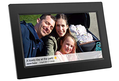 Feelcare 10 Inch Smart WiFi Digital Picture Frame with Touch Screen, Send Photos or Small Videos from Anywhere, IPS LCD