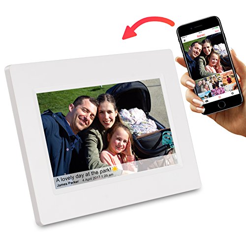 Feelcare 7 Inch Smart WiFi Digital Picture Frame with Touch Screen, Send Photos or Small Videos from Anywhere, IPS LCD Panel,