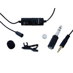 Movo Lavalier Condenser Microphone with 20' Cable for Canon 80D, 77D, 70D, 60D, 50D, 7D, 7D Mark II, 6D, 5DS, 5D, 5D Mark IV,