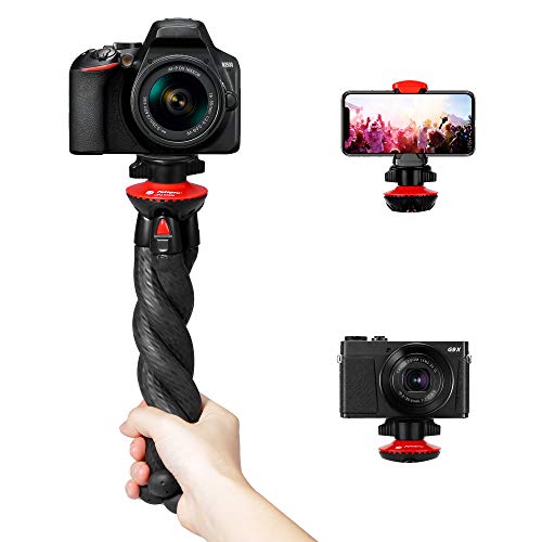 FotoPro Camera Tripod, Fotopro Flexible Tripod, Tripods for Phone with Smartphone Mount for iPhone Xs, Samsung, Tripod for Camera,