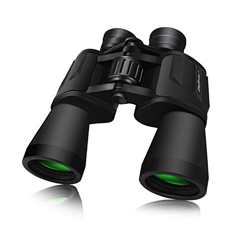 SkyGenius 10 x 50 Powerful Binoculars for Adults Durable Full-Size Clear Binoculars for Bird Watching Travel Sightseeing
