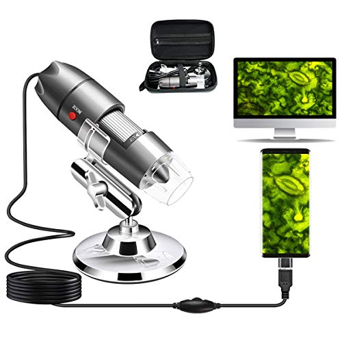closet intellectual trim 5XZVFGT USB Microscope Camera 40X to 1000X, Cainda Digital Microscope with  Metal Stand & Carrying Case Compatible with Android