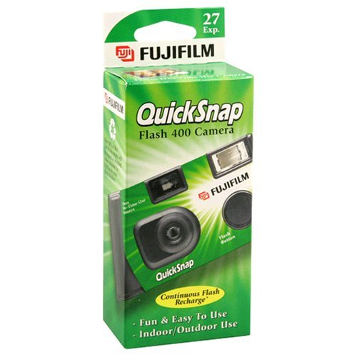 Fujifilm Quicksnap Flash 400 Single-Use Camera With Flash, Pack of 4