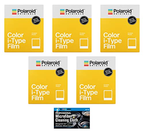 The Imaging World Impossible/Polaroid Color Glossy Instant Film for Polaroid Originals I-Type OneStep2 Camera - 5-Pack