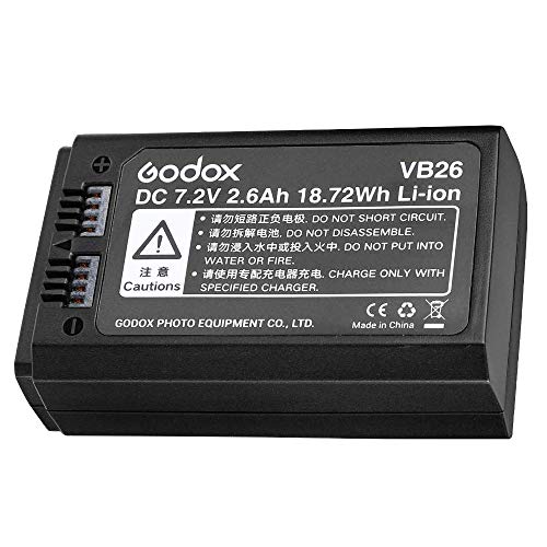 Godox V1 Battery VB26 Li-ion Battery for Godox V1S V1N V1C V1F V1O V1 Flash