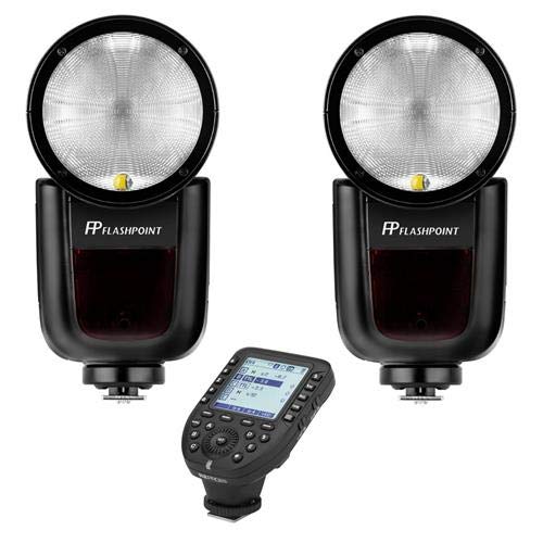Flashpoint 2X Zoom Li-on X R2 TTL On-Camera Round Flash Speedlight for Canon (Godox V1) R2 Pro Mark II 2.4 GHz Wireless Flash