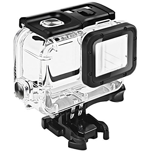 FitStill Double Lock Waterproof Housing for GoPro Hero 2018/7/6/5 Black, Protective 45m Underwater Dive Case Shell with