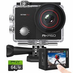 AKASO EK7000 Pro 4K Action Camera + PNY Elite-X 64GB U3 microSDHC Card (Bundle)