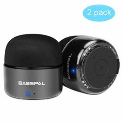BassPal Portable Bluetooth Speakers, Small True Wireless Stereo (TWS) Speaker with Radio, IPX5 Waterproof, HD Sound &