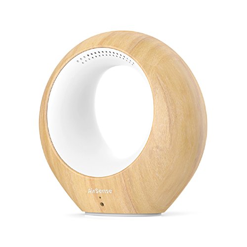 iBaby Airsense Smart Baby Audio Monitor, Temperature, Humidity & VOC Detector, Lightwood