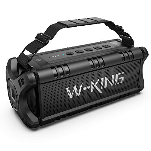 W-KING ã€Upgradedã€‘ 50W(70W Peak) Wireless Bluetooth Speakers Built-in 8000mAh Battery Power Bank, W-KING Outdoor Portable
