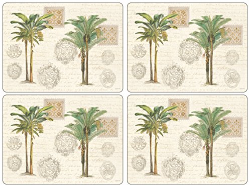 Pimpernel Vintage Palm Study Collection Placemats - Set of 4