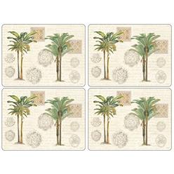 Pimpernel Vintage Palm Study Collection Placemats - Set of 4