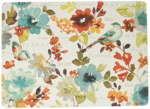 Cala Home 4 Premium Hardboard Placemats Table Mats, Nature's Palette