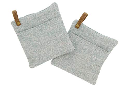 Cuisinart Chambray Pot Holders with Soft Insulated Pockets, 2pk - Heat Resistant Hot Pads, Trivets Protect Hands and Surfaces