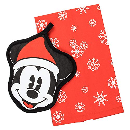 Disney Mickey Mouse Holiday Pot Holder and Towel Set