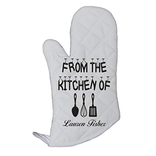 Style in Print Personalized Custom Text From the kitchen Polyester Oven Mitt Kitchen Mittens