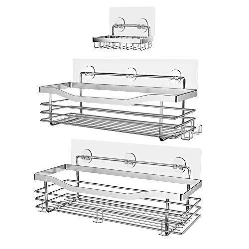 Orimade Shower Caddy Basket Soap Dish Holder Shelf with 5