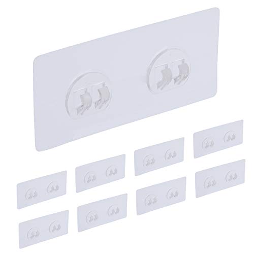 Laigoo Replacement 8 Pcs Adhesive Hooks Sticker/Wall Hooks for Banthroom Shelf Corner Shower Caddy