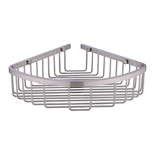 Orhemus 304 Stainless Steel Shower Caddy Corner Basket Shelf Bathroom  Organizer Wall Mounted Storage, Brushed Nickel