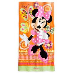DISNEY STORE MINNIE MOUSE CLUBHOUSE BEACH TOWEL ~ 30" x 60" ~ 2016