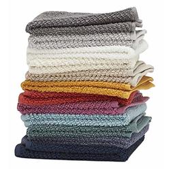 Living Fashions Washcloths, 12 Pack, 100% Extra Soft Ring Spun Cotton Wash Cloth, Size 13" X 13", Soft and Absorbent, Machine Washable,