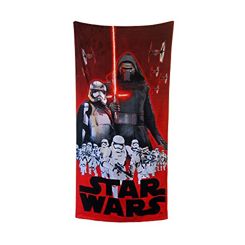 Disney Star Wars Bath Towel, Red/Black, 28" x 58"