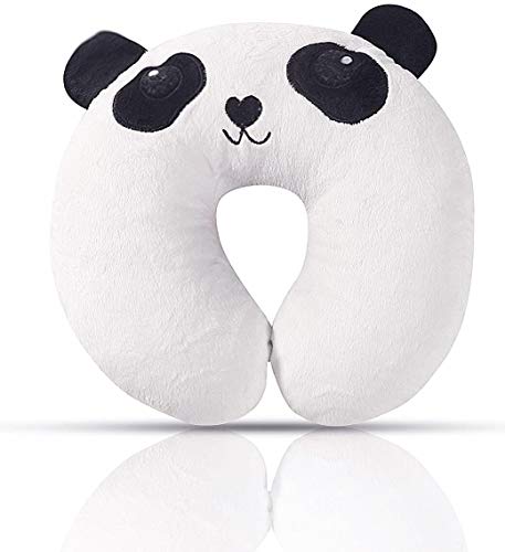 Little Grape Land Travel Neck Pillow For Kids , Cute U Shape Animal Panda Toddler Neck Pillow , Comfortable Soft Plush Pillow For Kid's Neck