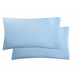 Elegant Comfort 2-Piece Pillowcase Set 1500 Thread Count Egyptian Quality Microfiber Double Brushed-100% Hypoallergenic,