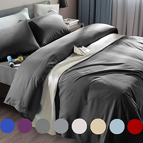 SONORO KATE Bed Sheet Set Super Soft Microfiber 1800 Thread Count Luxury Egyptian Sheets Fit 18 - 24 Inch Deep Pocket