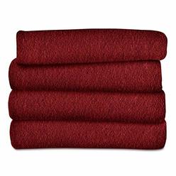 Sunbeam Heated Throw Blanket | Fleece, 3 Heat Settings, Garnet - TSF8US-R310-31A00