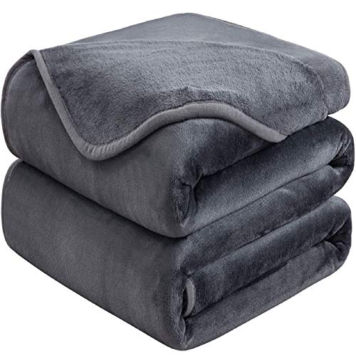 HOZY Soft Queen Size Blanket for Fall Winter Spring All Season Warm Fuzzy  Microplush Lightweight Thermal Fleece Summer Autumn