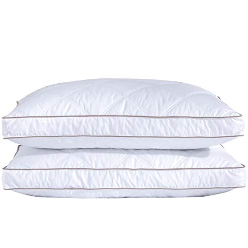 puredown Natural Goose Down Feather Pillows for Sleeping Down