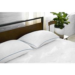 Sleep Innovations Premium Shredded Gel Memory Foam Pillows 2 Pack, King Size, Made in the USA