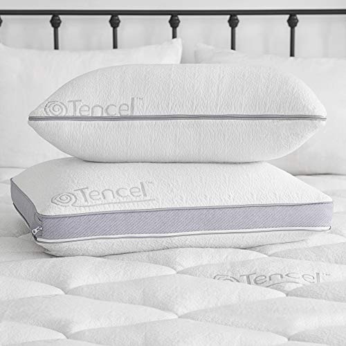 Sleep Innovations Comfort Gel Memory Foam Customizable Pillow, King, White