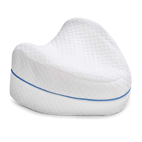 Contour Legacy Leg & Knee Memory Foam Support Pillow - Soothing Pain Relief for Sciatica, Back, Hips, Knees, Joints &