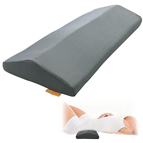 PEP STEP Cooling Gel Lumbar Pillow for Sleeping Memory Foam THICKEST 3â€  Lower Back Pain Relief Support Cushion in Bed Waist Support
