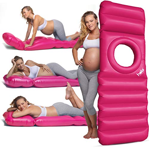 HOLO The Original Inflatable Pregnancy Pillow, Pregnancy Bed + Maternity Raft Float with a Hole to Lie on Your Stomach During