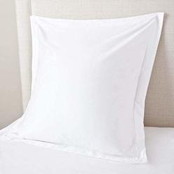 beddingstar European Square Pillow Shams Set Of 2 White 600 Thread Count 100% Egyptian Cotton Pack Of 2 Euro 26X26 White Pillow Shams