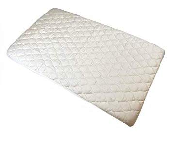 OrganicTextiles Organic Crib Mattress Pad, Cradle Size 18x36 (Flat), Made with GOTS Certified 100% Organic Cotton,