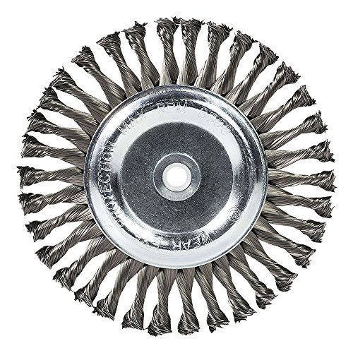 Mercer Industries 184020 Knot Wire Wheel, 8" x 5/8" x (1/2", 5/8"), For Bench/Pedestal Grinders