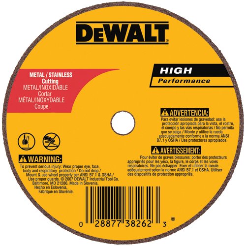 DEWALT DW8710 A24R Wheel, 3-Inch X 1/8-Inch X 1/4-Inch