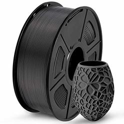 SUNLU PLA 3D Printer Filament, SUNLU PLA Filament 1.75mm, Dimensional Accuracy +/- 0.02 mm, 1 kg Spool, 1.75mm, PLA Black