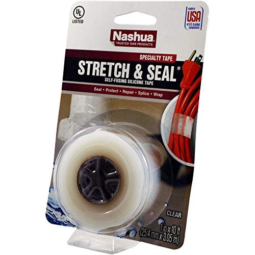 Nashua 1 in. x 10 ft. Stretch & Seal Self-Fusing Silicone Tape in Clear