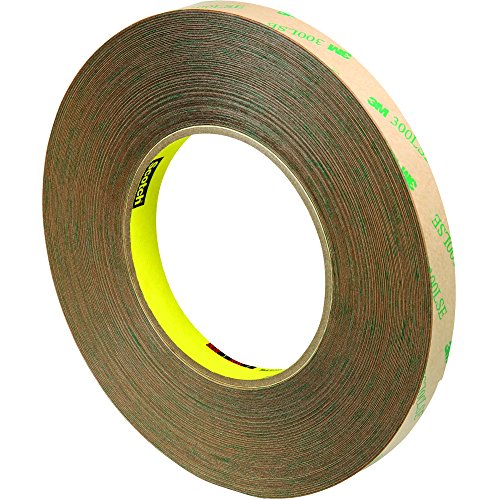 Scotch 3M 9472LE Adhesive Transfer Tape, Hand Rolls, 5.0 Mil, 1/2" x 60 yds, Clear, 3/Case, 3M Stock# 7000115741