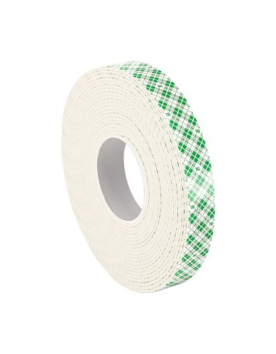 3M 4032 Natural Polyurethane Double Coated Foam Tape, 1" width x 5yd length (1 roll)