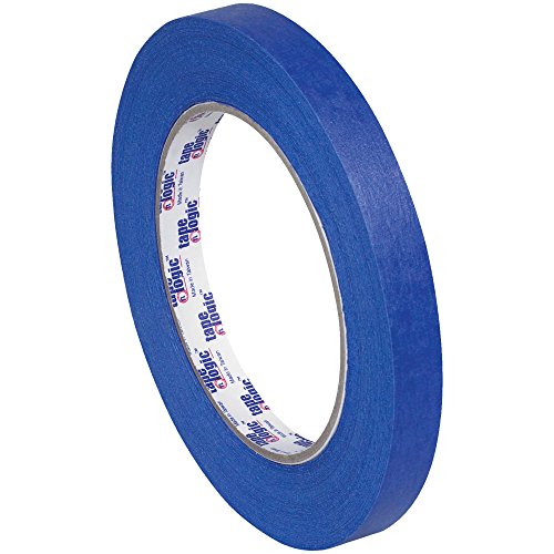 Poly Bag Guy Tape Logic 3000 Painter's Tape, 5.2 Mil, 1/2" x 60 yds, Blue, 12/Case