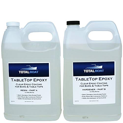 2 Gallon Epoxy Resin & Hardener Kit for Bar Tops, Table Tops & Countertops