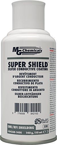 MG Chemicals 842AR-140G Super Shield Silver Conductive Coating, 5 oz, Aerosol Can
